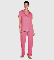 COSABELLA Bella Short Sleeve Top & Pant Pajama Set - Venetian Dusk