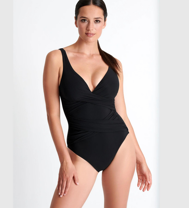 SHAN Classic One-Piece Swimsuit - Black