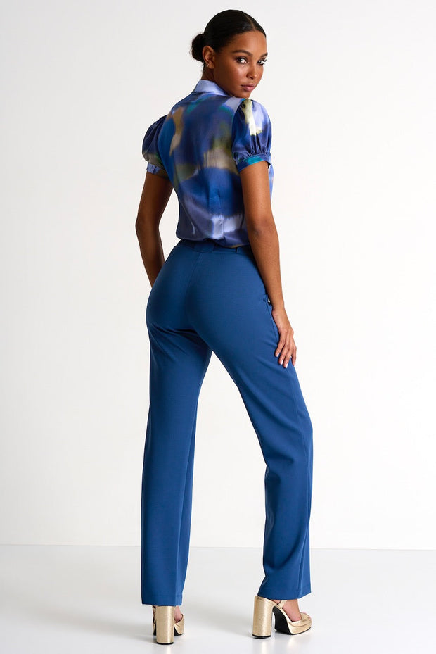 Elegant Belted Pants - 52427-52-530