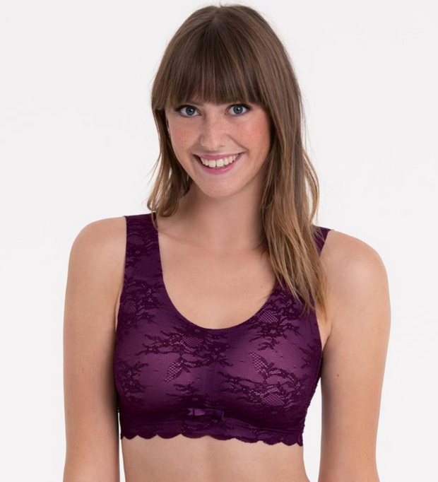 ANITA Essentials Wirefree Lace Bralette - Purple