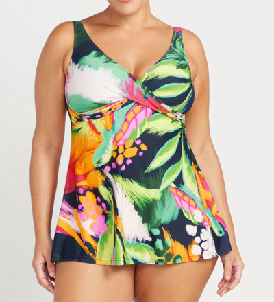 ARTESANDS Chelona Delacroix Multi Cup Swim Dress - Navy