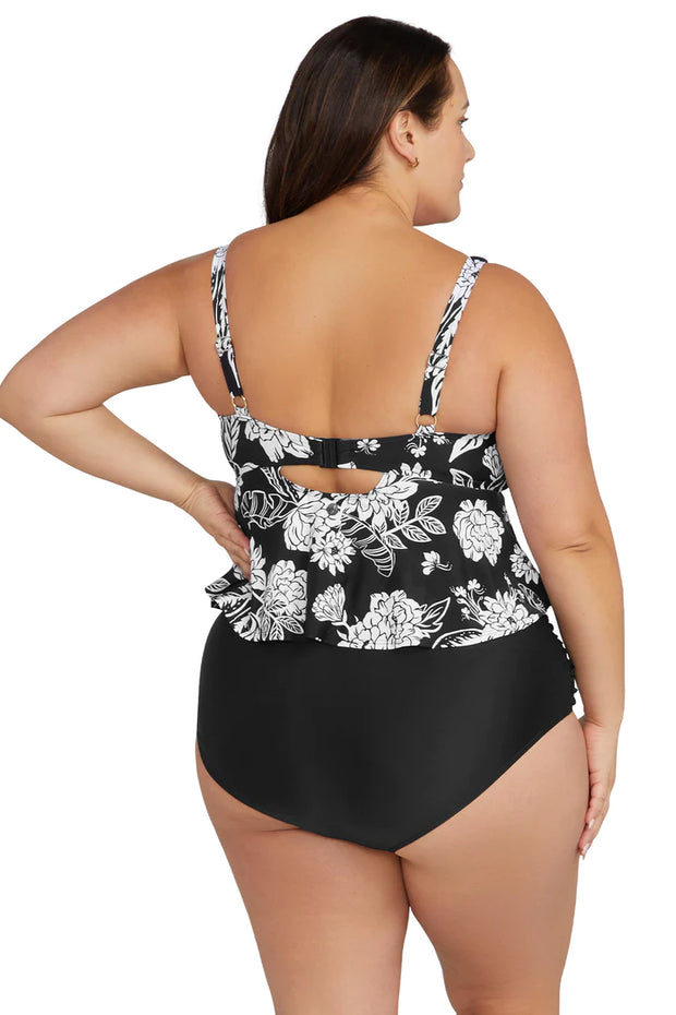 Artesands Multi Color Black Swimsuit Top Size 16 - 71% off