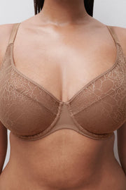 CHANTELLE Belle Plunge Spacer Bra - Coffee Latte