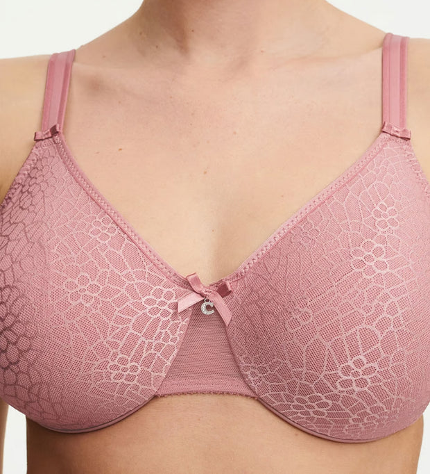 Entyinea Minimizer Bras for Women Comfort Back Smoothing Underwire Bra Pink  L 