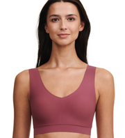 CHANTELLE SoftStretch V-Neck Bralette - Sepia