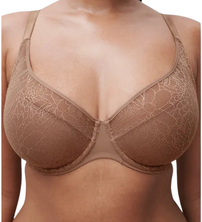 CHANTELLE Belle Plunge Spacer Bra - Coffee Latte