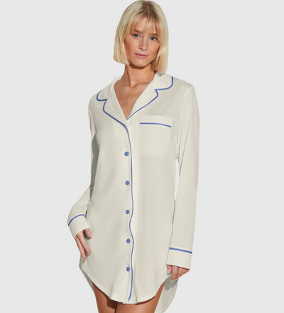 COSABELLA Bella Nightshirt - Moon Ivory