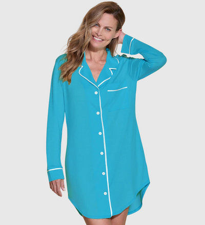 COSABELLA Bella Nightshirt - Turquoise