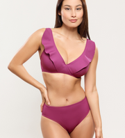 EMPREINTE V-Neck Bikini Top Wave - Orchid