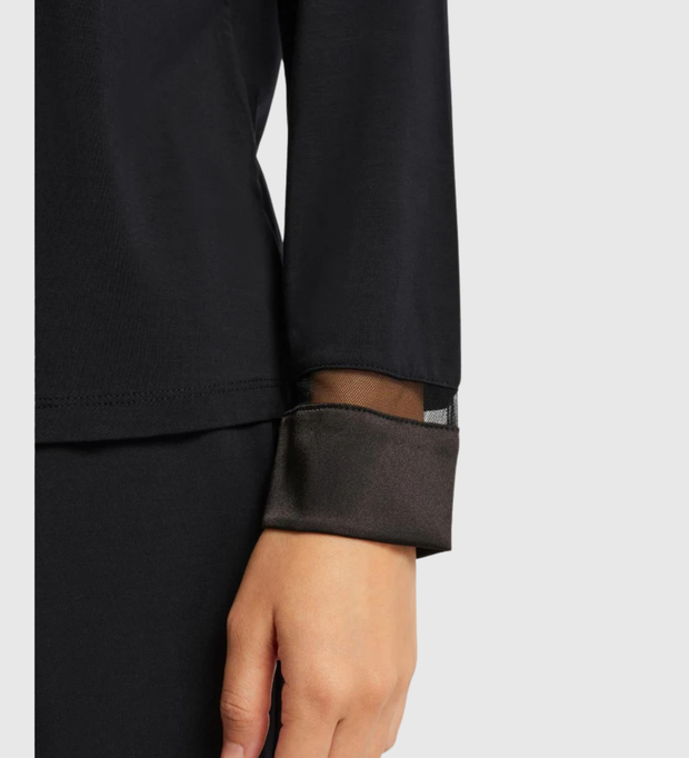 🍁FLEUR'T Tuxedo PJ Set - Black