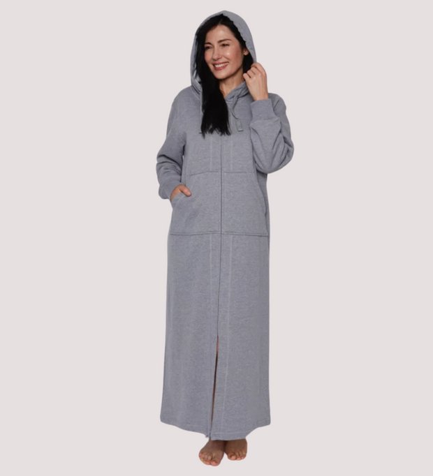 KAYANNA Hooded Zip Up Sweater Robe