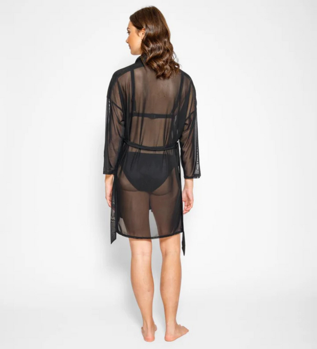 KOY Escape Mesh Cover Up Shirt Dress