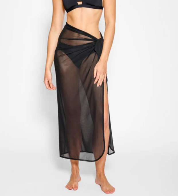 KOY Escape Mesh Long Sarong - Black