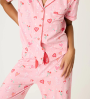 PJ SALVAGE Whimsy Tiger Modal PJ Set - Pink