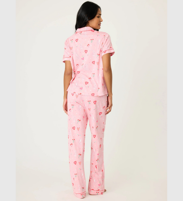 PJ SALVAGE Whimsy Tiger Modal PJ Set - Pink