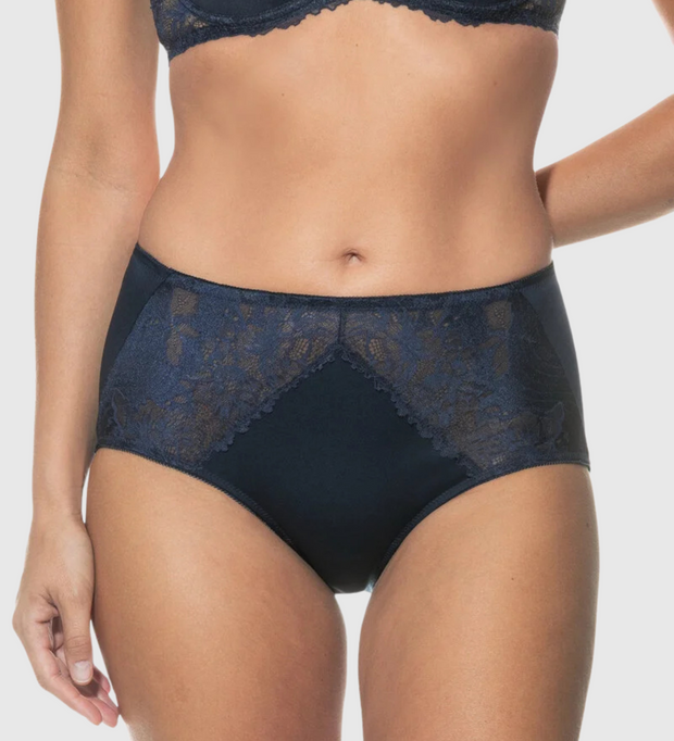 MEY Luxurious High-Waisted Panty - Night Blue