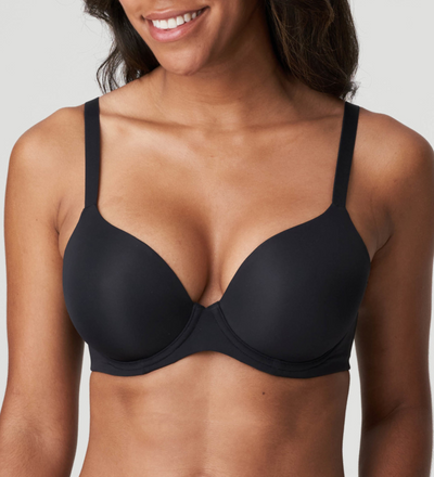 Deevaz Combo Of 2 Soft Spacer Cup Full Coverage Bra In Nude & Black Colour.