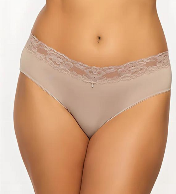 Montelle Sugar'N Spice Lace & Mesh High Waisted Thong 9443