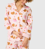 PJ SALVAGE Flannel Brunch Club Breakfast Print PJ Set