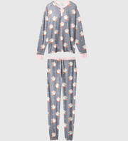 PJ SALVAGE Love You A Latte Coffee Print PJ Set
