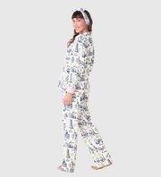 PJ SALVAGE Bon Voyage 3-Piece Flannel PJ Set