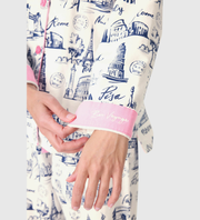 PJ SALVAGE Bon Voyage 3-Piece Flannel PJ Set