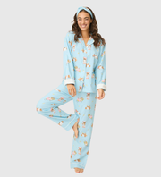 PJ SALVAGE Beary Cute 3-Piece Flannel PJ Set