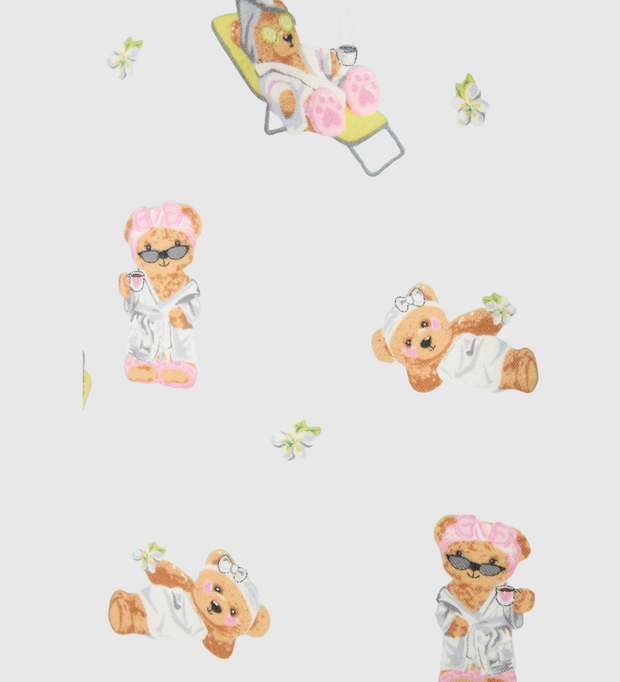 PJ SALVAGE Beary Cute 3-Piece Flannel PJ Set