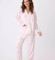 PJ SALVAGE Rose All Day Flannel PJ Set