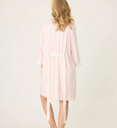 PJ SALVAGE PJS x Susan G. Komen Leopard Love Robe - Blush