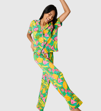 PJ SALVAGE Whimsy Butter Jersey PJ Set - FRUIT