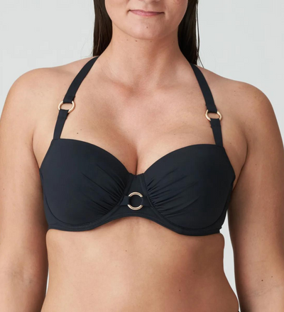 PRIMADONNA Padded Balcony Bikini Top Damietta - Black