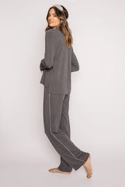 PJ SALVAGE Modal PJ Set - Charcoal