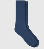 BLEUFORET Cashmere & Wool Socks - Navy Blue
