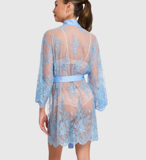 RYA Darling Lace Robe - Cornflower