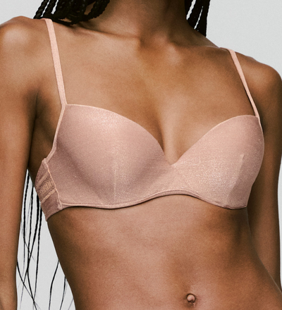 SARDA Carreras Padded Plunge Bra - Warm Tan