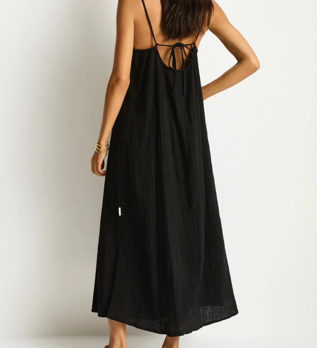 SEA LEVEL Sunset Tie Back Sundress - Black