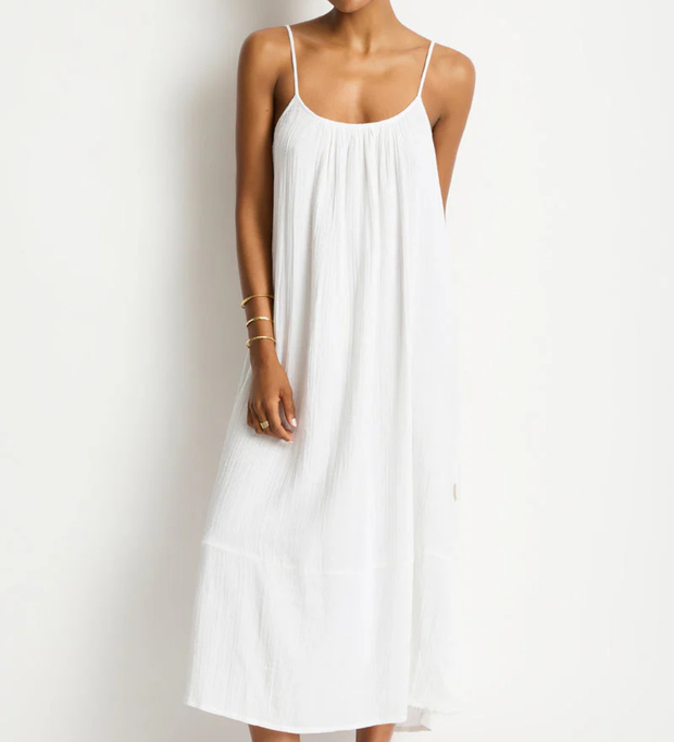 SEA LEVEL Sunset Tie Back Sundress - White
