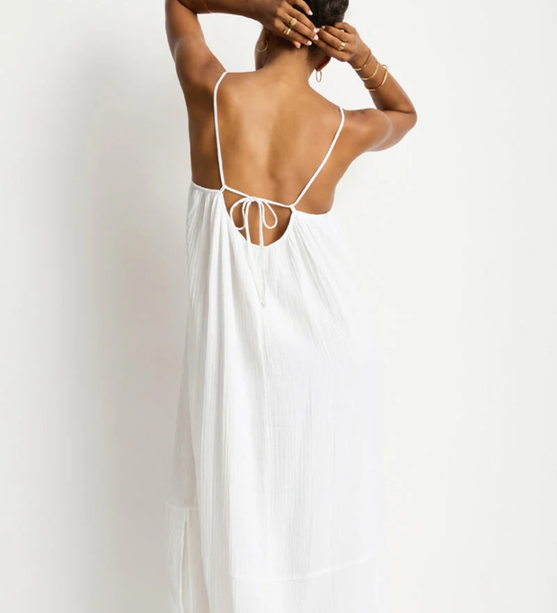 SEA LEVEL Sunset Tie Back Sundress - White
