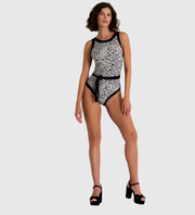 🍁SHAN Classic Belted High-Neck One-Piece - Leo