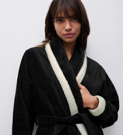 CHANTELLE Femilet Robe - Black Tuxedo