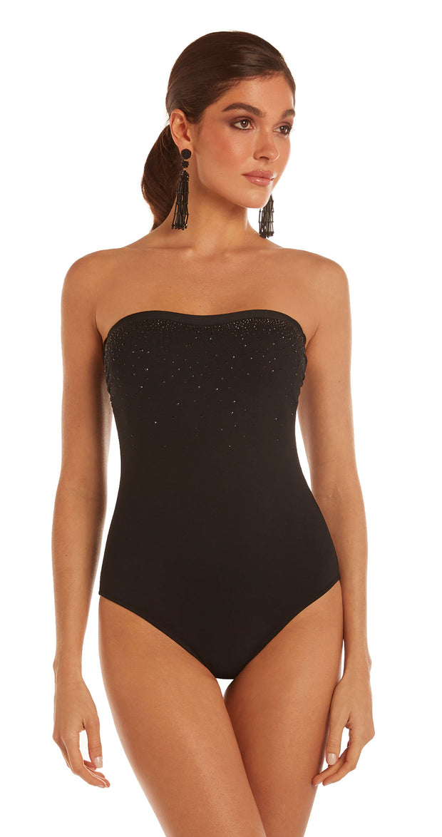 ROIDAL Swim Cristal Strapless One-Piece