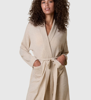 🍁KIP Pure Cashmere Long Robe - Champagne