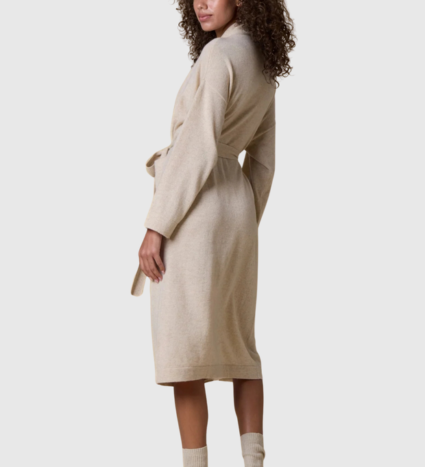 🍁KIP Pure Cashmere Long Robe - Grey