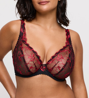 PrimaDonna Plunge Bra Springdale - Black Rose