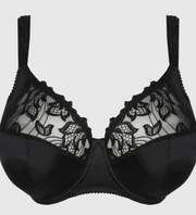 Three-piece bra with a legendary fit and an elegant, airy look. With subtly shimmery embroidery on the cups and straps. 