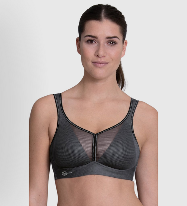 Anita's air control DeltaPad sports bra merges functionality and style to create the ideal sports bra for every active woman. This exclusive DeltaPad design ensures maximum support while the ultra-light mesh fabric allows for optimal air circulation.  All sizes are available. If you do not see your size available or in stock please contact us.