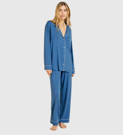 Kellogg's Rice Krispies Women's Sleepwear Short Sleeve Jogger Pajama Set -  Small Blue at  Women's Clothing store