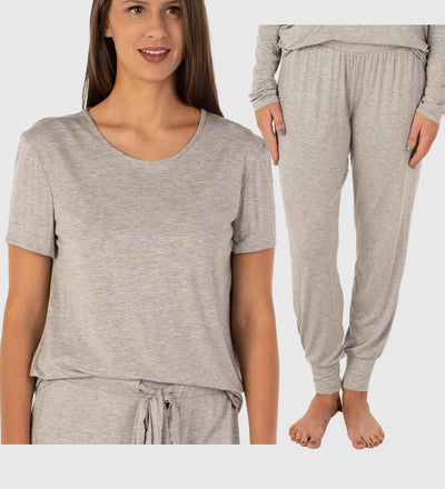 Renewold Women Pajamas Colored Math Geometry Sweatpants Long Sleeve Crew  Neck Loungewear Casual Home Life Nightwear Set Size XL