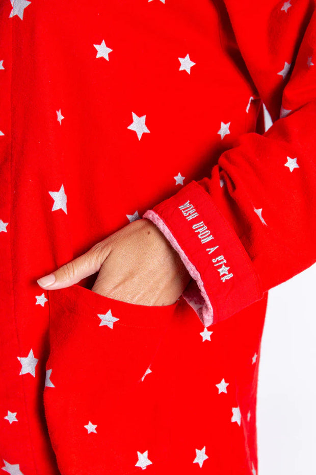 PJ Salvage Red Stars Flannel PJ Set
